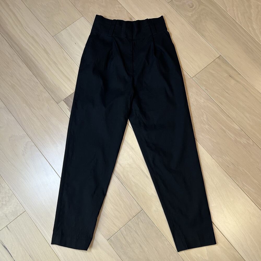 A.L.C. Diego Paperbag High Waisted Pant In Black Women’s 8